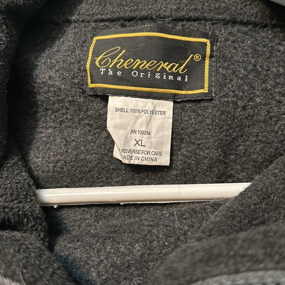 Cheneral the original XL Gleneden Beach Oregon dark grey full zip fleece jacket - Picture 4 of 4
